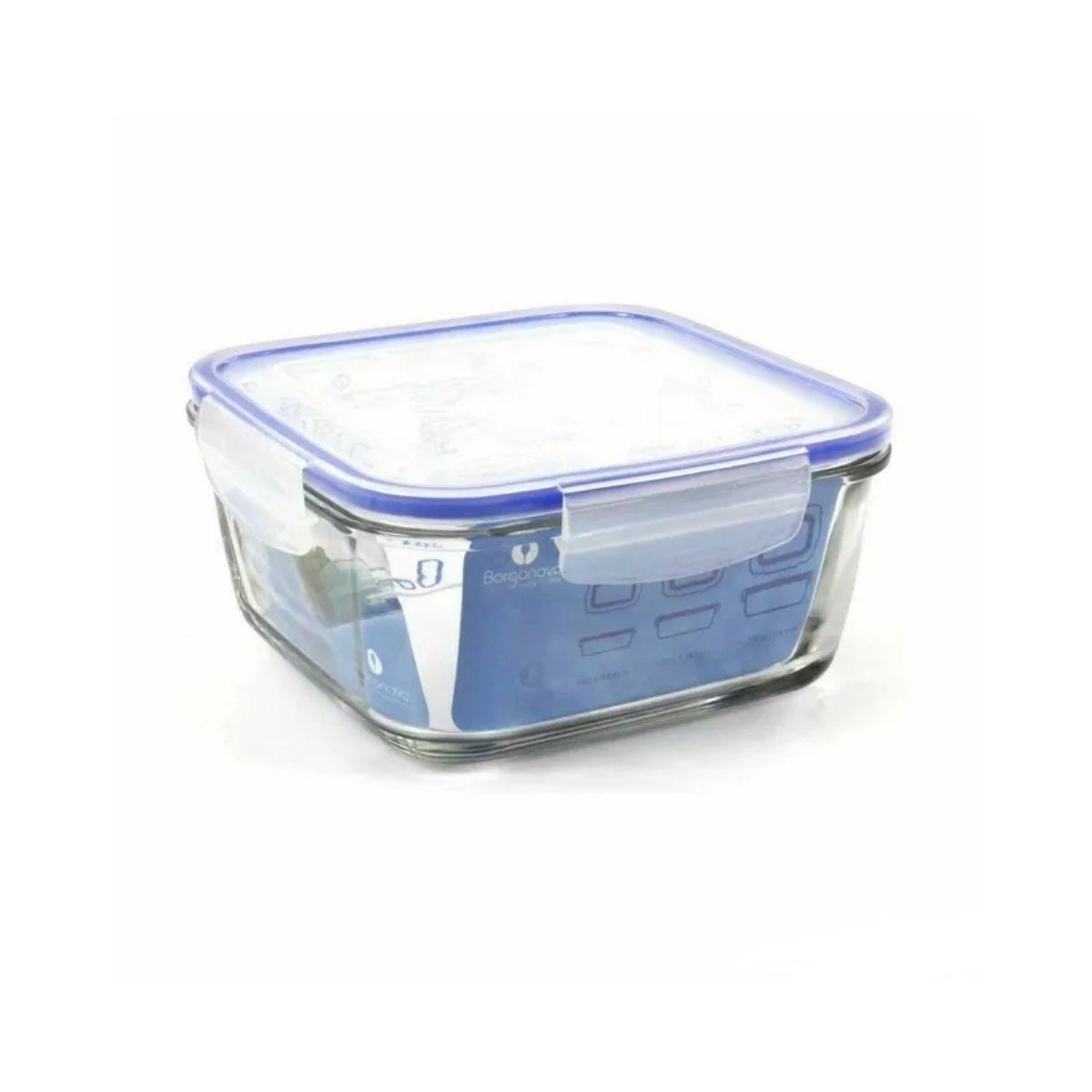 CONTENEDOR HERMÉTICO SUPERBLOCK CUADRADO CON DIVISIÓN Q17 - 1400 ML