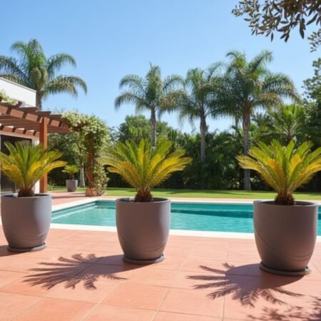 Maceta Rotomoldeada Bosco Trento Arenado N°50