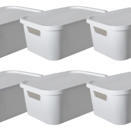 Pack X6 Cajas Canastos Organizadores Bosco Bari Nº 7 Con