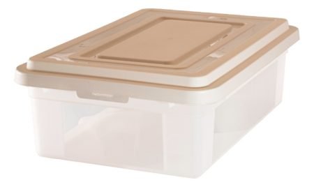 Caja Organizadora Transparente Plástico 36l Gemplast C/ Tapa