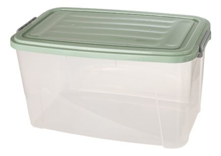 Caja Organizadora Transparente Plástico 30l Gemplast C/ Tapa
