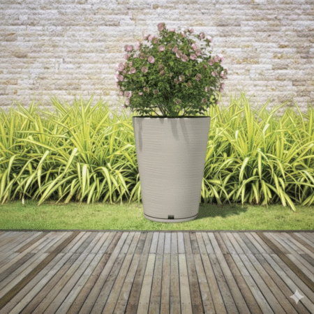 MACETA GENEBRA GRAFIATO 38x57 BEIGE EFECTO PIEDRA