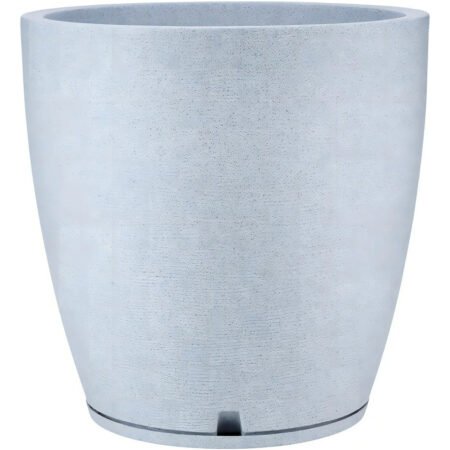 Maceta Amsterdam 69x70 Simil Piedra Rotomoldeada 245l Gris