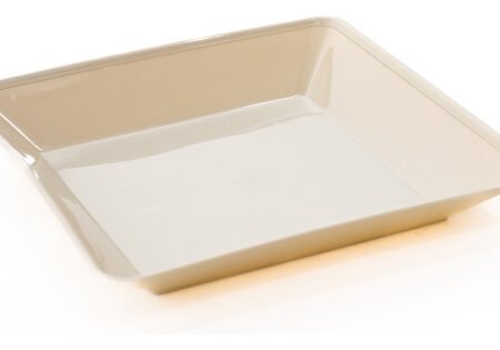 Pack X10 Plato Cuadrado Hondo Plástico Rígido Gemplast