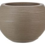 Maceta Esfera Florencia 32x32 Textura Sisal Piedra 32l Beige