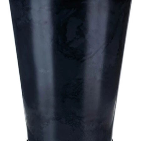 Maceta Mediana Cono 38x57 62l Textura Simil Mármol Negro