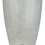 Maceta Amsterdam 29x44 Simil Mármol Rotomoldeada 30l Blanco