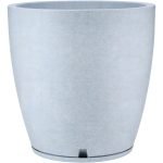 Maceta Amsterdam 49x55 Simil Piedra Rotomoldeada 102l Gris