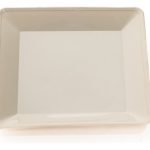 Pack X60 Plato Cuadrado De Postre Plástico Rígido Gemplast