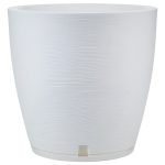 Maceta Amsterdam 40x45 Simil Piedra Rotomoldeada 58l Blanco