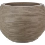 Maceta Esfera Florencia 17x19 Textura Sisal Piedra 7l Beige