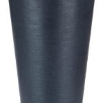 Maceta Grande Cono 40x80 92l Simil Piedra Gris + Plato