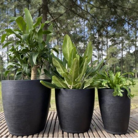 Maceta Rotomoldeada Floridis Amsterdam Gigante 245L (70cm Efecto Piedra)