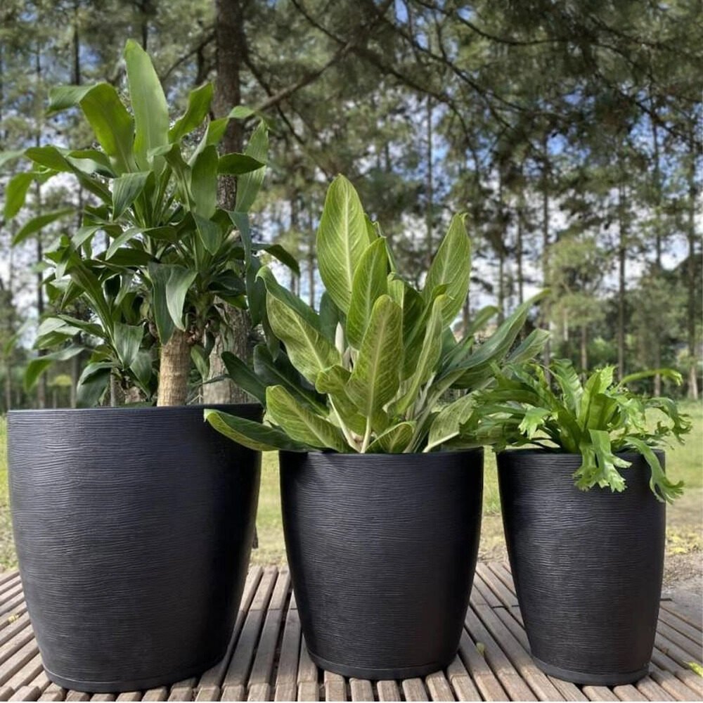 Maceta Rotomoldeada Floridis Amsterdam Gigante 245L (70cm Efecto Piedra)