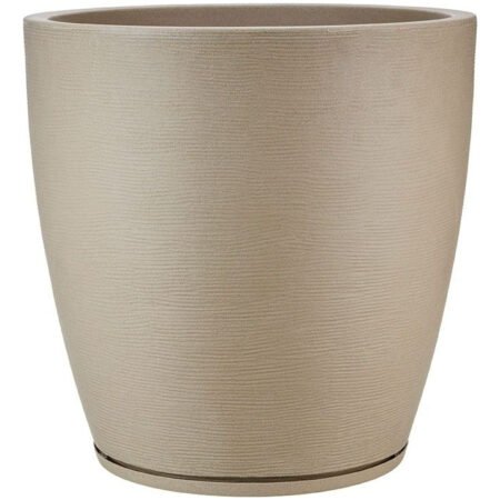Maceta Amsterdam 49x55 Simil Piedra Rotomoldeada 102l Beige
