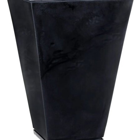 Maceta Piramidal Zurique 32x55 46l Simil Mármol Negro