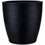 Maceta Amsterdam 69x70 Simil Piedra Rotomoldeada 245l Negro