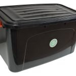 Pack X3 Caja Organizadora Cuerpo Plástico 30l Con Tapa