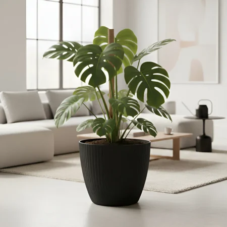 Maceta Vercelli N45 Bosco Redonda Texturada Gigante