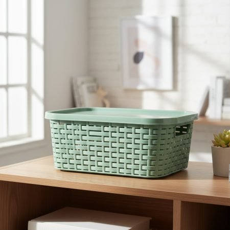 Caja Canasto Organizador Bosco Milano Nº 15 Con Tapa