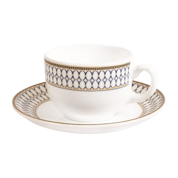 Set de Taza y Plato Biondina Sovrana Iris 220 ml – Pack x 6