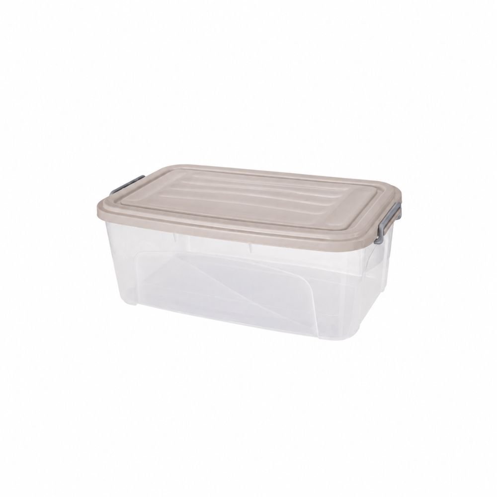 Caja Organizadora Transparente Plástico 20l Gemplast C/ Tapa - Imagen 4