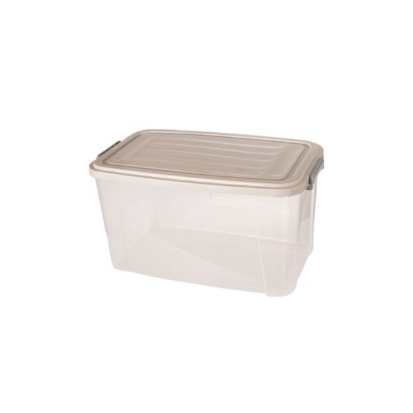 Caja Organizadora Transparente Plástico 30l Gemplast C/ Tapa