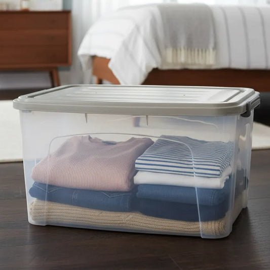 Caja Organizadora Transparente Plástico 20l Gemplast C/ Tapa - Imagen 2